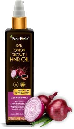 KESHBINDU Onion Hair Oil with Black Seed Oil Extracts - Reduces Hair Fall & Promotes Growth with Redensyl - 100% Natural, No Mineral Oil, Silicones or Synthetic Fragrances | 200ml Hair Treatment Oil for Thinning Hair, Dry Scalp & Daily Nourishment