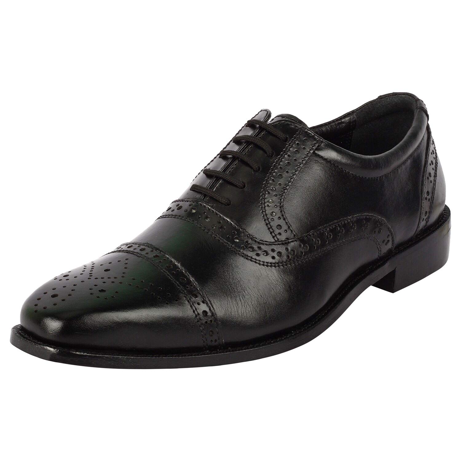 LIBERTYZENO Men's Wingtip Brogue Oxford Dress Shoes - Genuine Leather Lace-Up Formal Shoes for Business, Wedding & Easter Gifts - Comfortable Office & Special Occasion Footwear