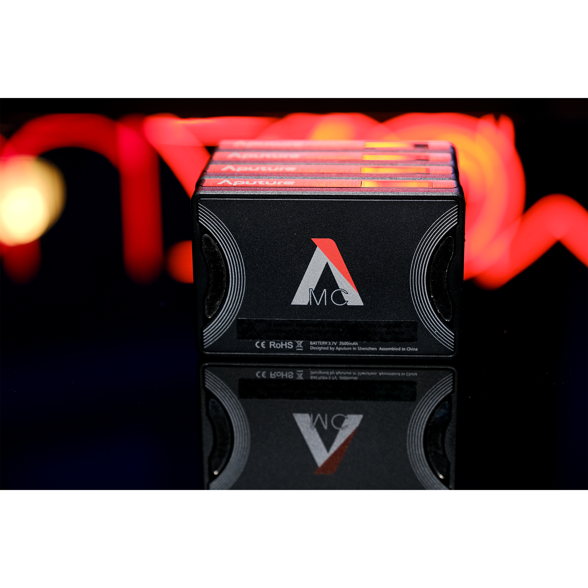 Aputure MC 4 Light Travel Kit with Charging Case - Professional RGB LED Video Light for Photography, Videography & Content Creation - Perfect for YouTube, TikTok & Travel Vlogging