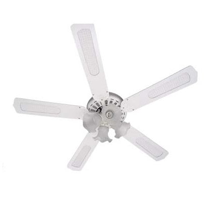Sakura SA 5203W 52 Inch 220V White Ceiling Fan with Remote Control - Perfect for Living Room, Bedroom & Outdoor Spaces