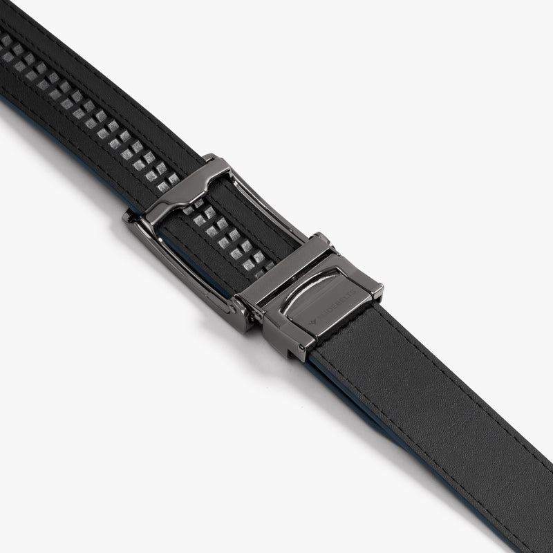Classic Navy Blue Leather Belt for Men | Adjustable & Stylish | Perfect for Casual, Business & Formal Wear | Durable & Comfortable Everyday Accessory