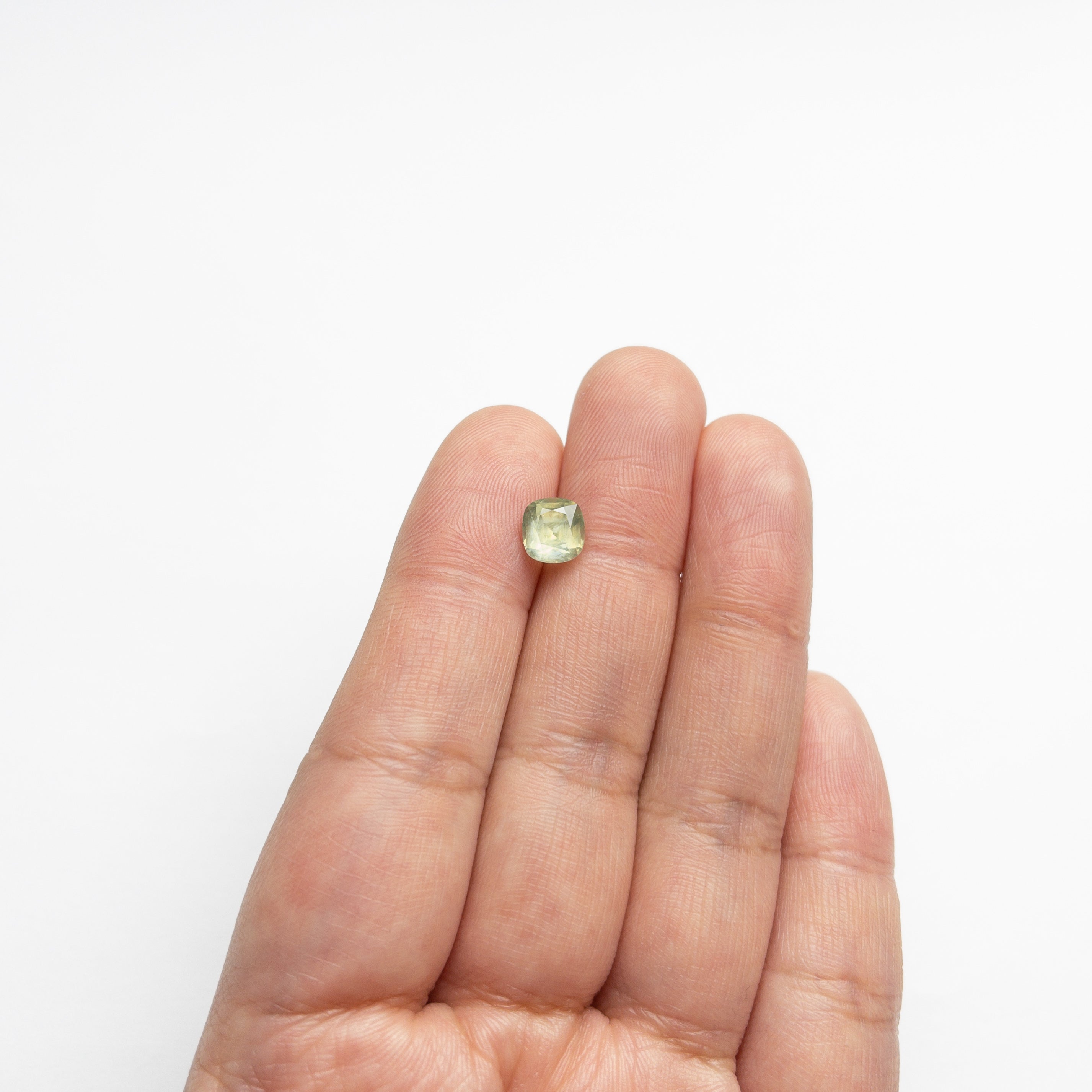 1.84ct Cushion Brilliant Blue Sapphire (6.78x6.47x4.83mm) - Natural Gemstone for Engagement Rings & Fine Jewelry Making