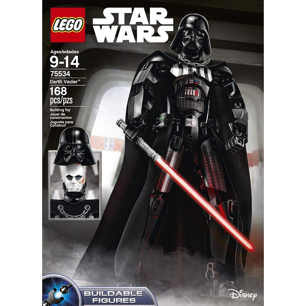 LEGO Star Wars Darth Vader 75534 Building Kit (168 Pieces) - Buildable Action Figure for Kids & Collectors - Perfect for Display, Play & Star Wars Themed Parties