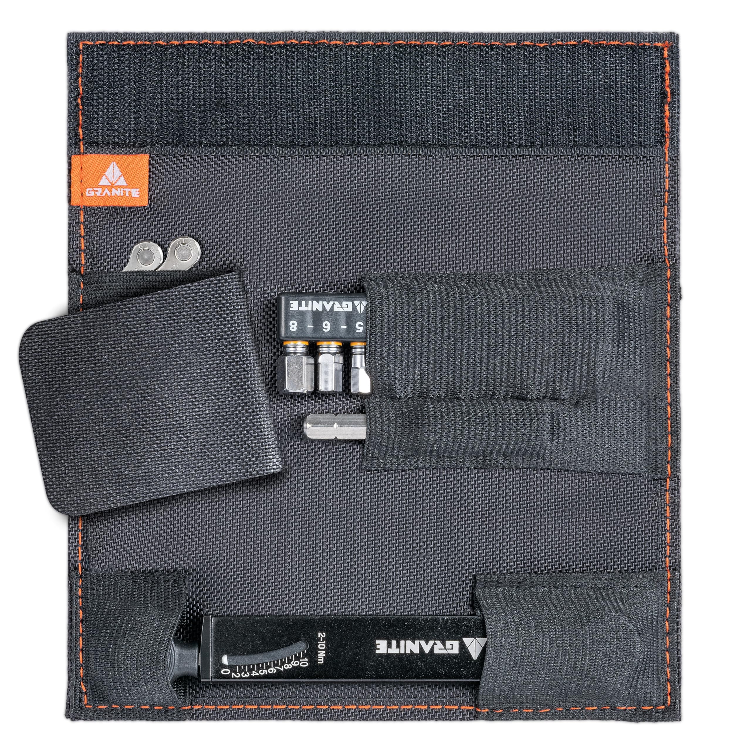 Granite Rocknroll TQ Torque Ratchet Bike Tool Kit - 10-in-1 Multitool with Extension Rod for Mountain, Road & Gravel Bikes | Portable Torque Wrench for On-the-Go Repairs & Maintenance (Grey)
