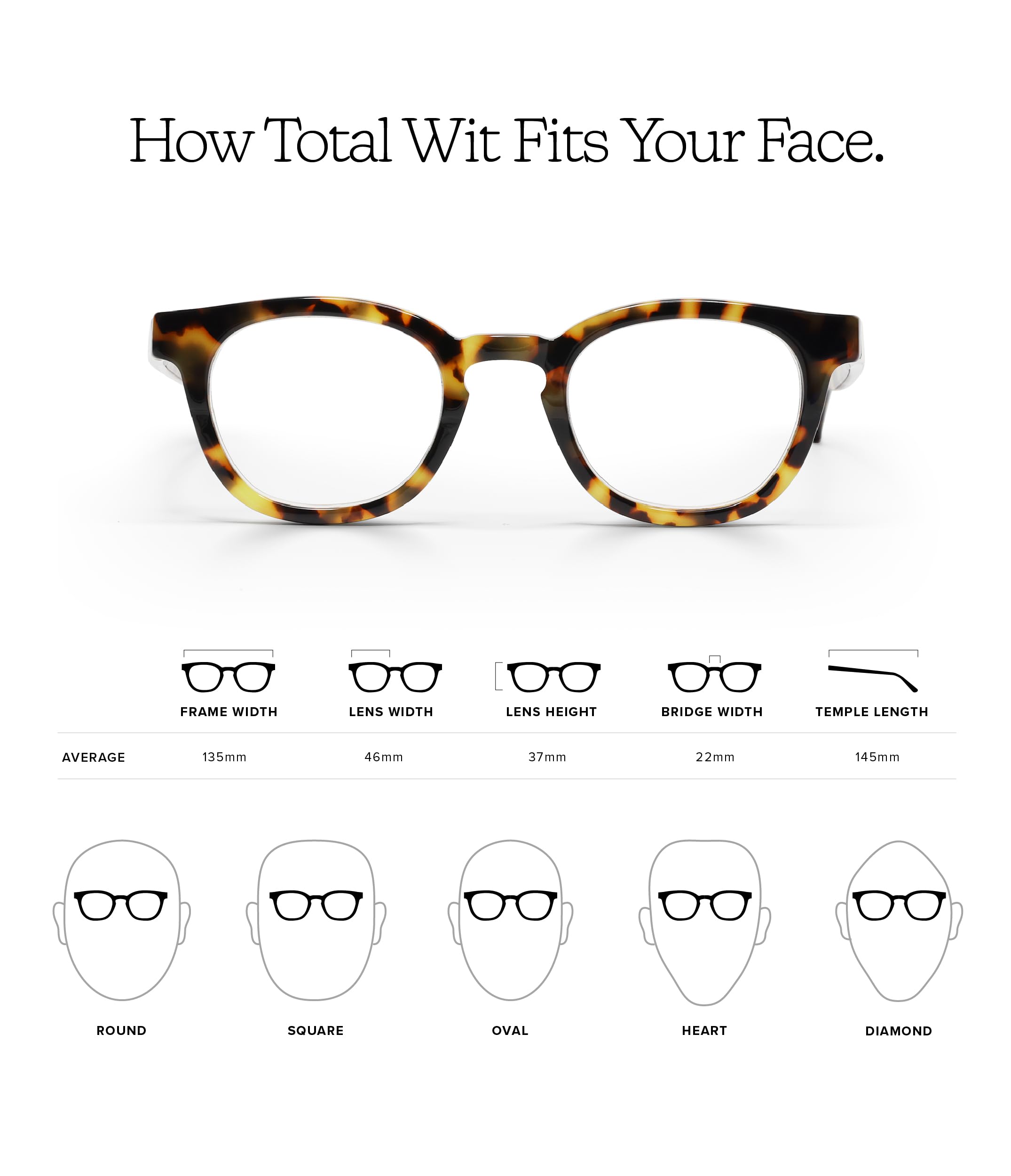 eyebobs - Total Wit | Stylish Premium Reading Glasses for Men & Women | Round Frame for Average Faces | 0.0x-4.0x Strength | Perfect for Office, Reading & Daily Use