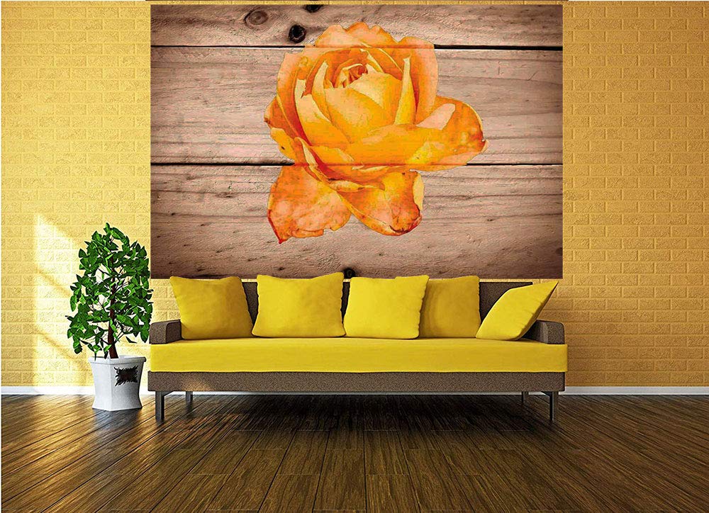 96x69 Inches Peel and Stick Wallpaper - Large Rose Flower Petals Mural, Self-Adhesive Removable Wall Sticker for Home & Office Decor | Floral Beauty, Elegance & Romance Theme | Perfect for Living Room, Bedroom or Workspace Accent Wall