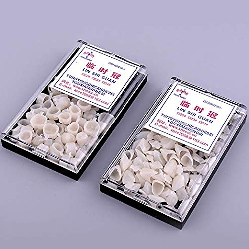 Premium Dental Temporary Crown Veneers Kit - 140PCS Anterior & Molar Teeth Repair Material for Front & Back Teeth | Emergency Dental Care, Cosmetic Restoration, Dentist-Approved Solution
