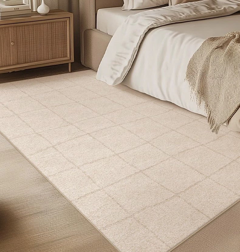 Modern Geometric Abstract Area Rugs - Contemporary Non-Slip Living Room Rug, Bedside Carpet & Dining Room Floor Mat - Soft & Durable for Home Decor, Office, Bedroom & High-Traffic Areas