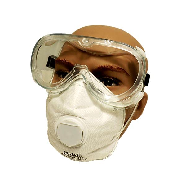 Clear Anti-Fog Safety Goggles with Adjustable Headbands & UV Protection - 20 Pack for Lab Work, Construction, and DIY Projects