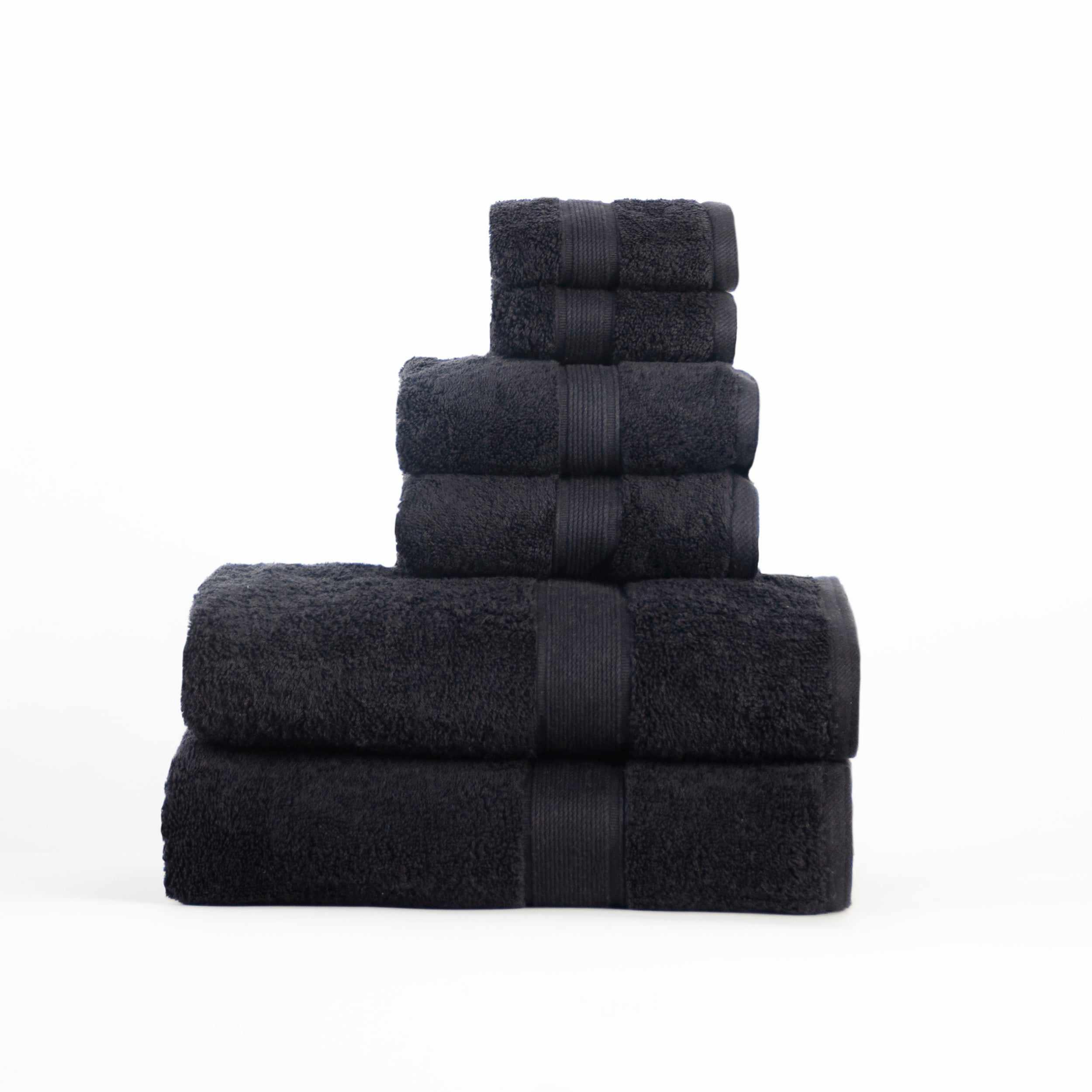 Premium Organic Cotton 6-Piece Plush Towel Set - Ultra Soft, Absorbent & Eco-Friendly Bath, Beach & Gym Towels for Home & Travel