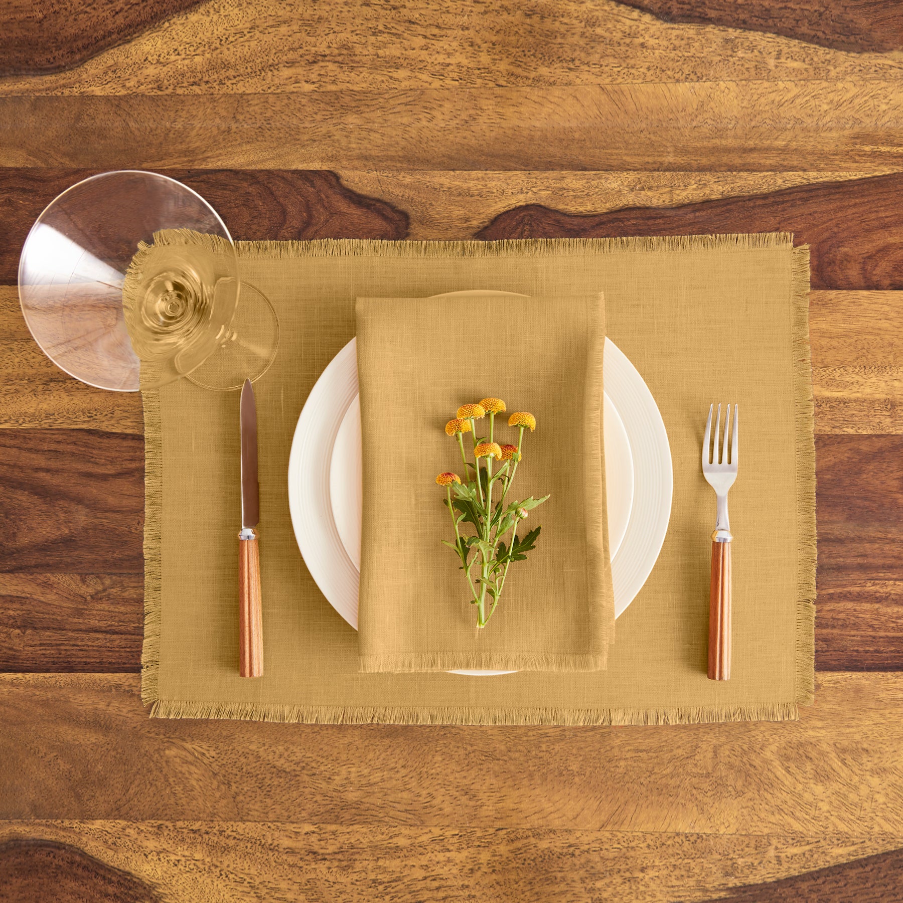 Stylish Fringe Placemats Set of 4 - Boho Chic Table Decor for Dining Room, Kitchen, or Outdoor Entertaining - Waterproof & Washable