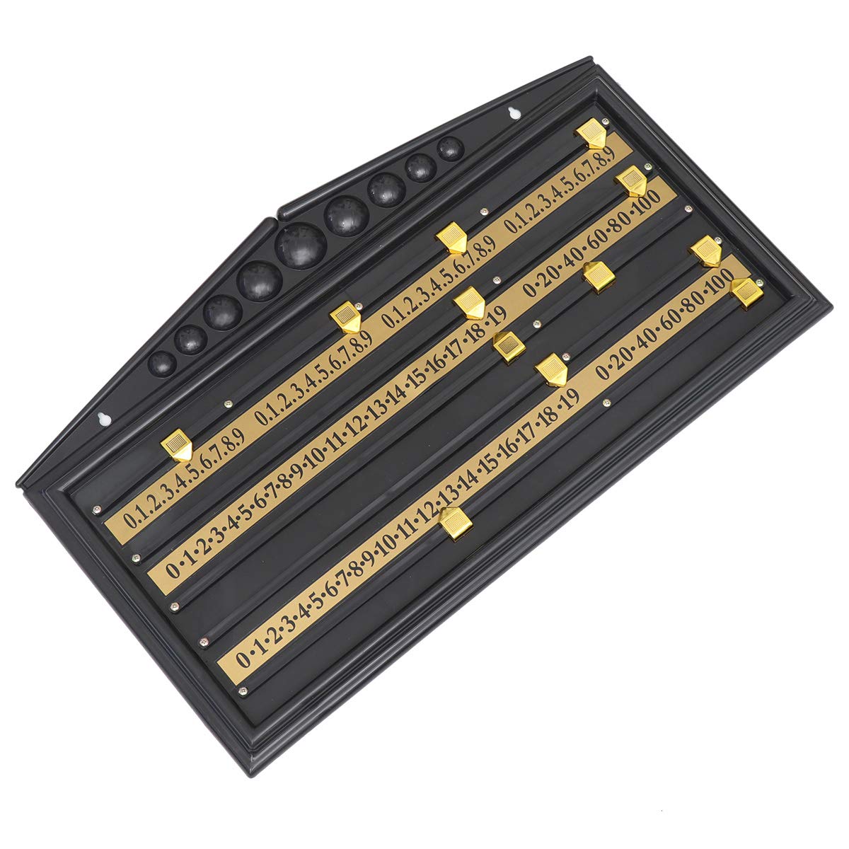 **Abaodam Plastic Snooker Pool Scoreboard - Billiard Game Scorer for Home, Club & Bar - Black (Perfect for Tournaments & Casual Play)**