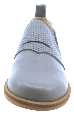 Luccini Boys and Girls Slip-On Loafers - Comfortable Grey School Shoes for Kids | Perfect for School, Casual Wear & Special Occasions