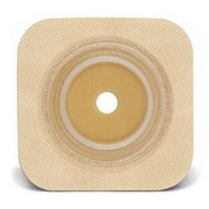 ConvaTec SUR FIT Natura Durahesive Skin Barrier - 4 x 4 Inch, Cut-to-Fit Ostomy Wafer with 1-1/2 Inch Flange & Tape Collar | Leak Protection for Active Lifestyle | Ideal for Swimming, Exercise & Daily Wear