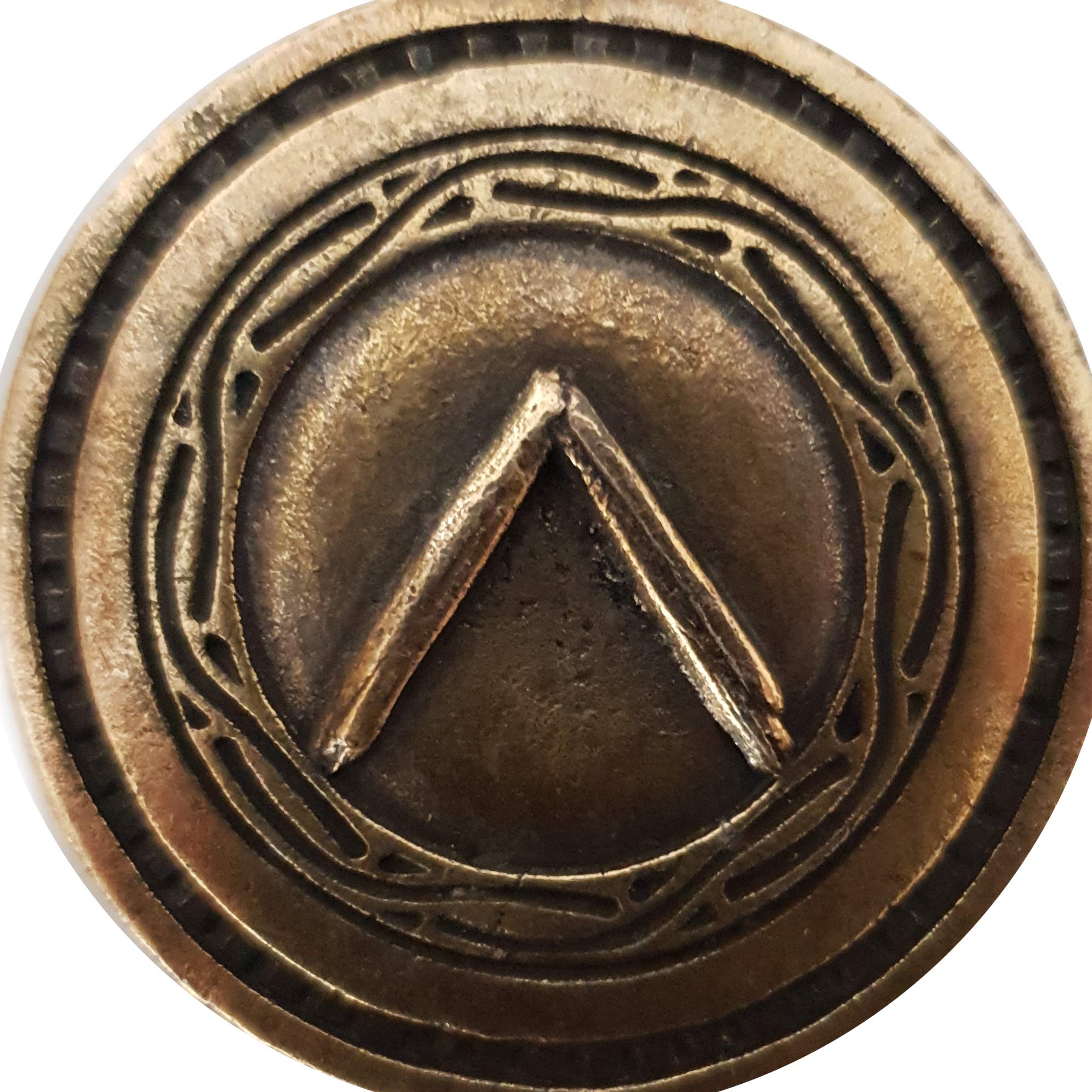 Ancient Spartan Battle Helmet Keychain - Greek Warrior Coin Shield Key Ring - Perfect for Movie 300 Fans, History Enthusiasts & Gift Giving
