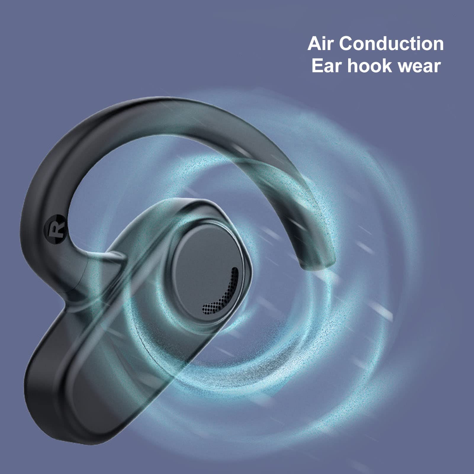 Yunseity Single Ear Headphone - IPX4 Waterproof, LED Digital Display Wireless Earpiece for Sports, Driving, Running & Workouts - Hands-Free Headset for Gym, Cycling & Outdoor Activities