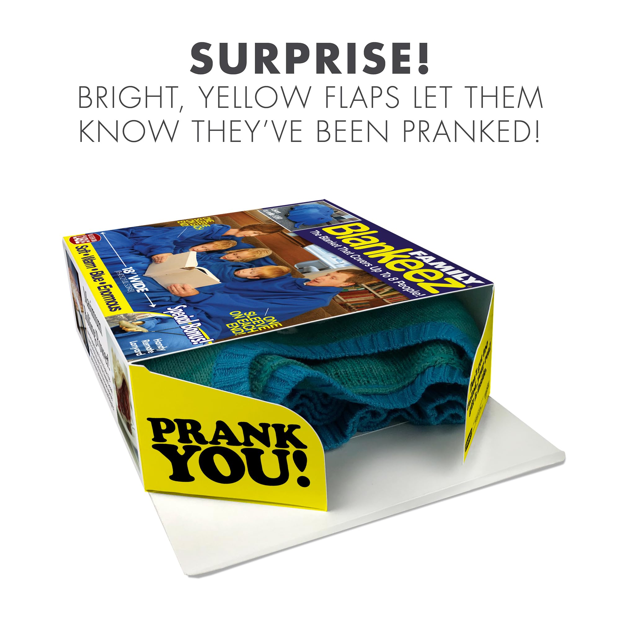 Prank Pack Blankeez Prank Gift Box - Funny Authentic Prank-O Gag Present Box for Jokes & Surprises | Novelty Gifting for Pranksters | Perfect for Birthdays, Office Pranks & Holiday Gifts