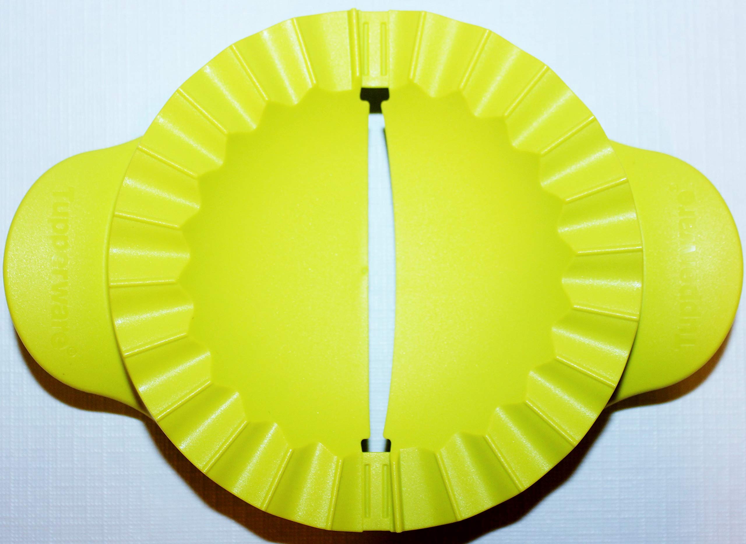 Premium Tupperware Pie Press - Empanada & Dumpling Maker for Pastry Dough - Chartreuse Green Kitchen Tool - Perfect for Baking, Parties & Mexican Cuisine