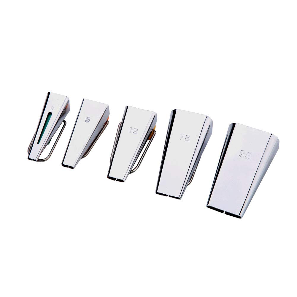 TOPINCN 5-Size Bias Tape Maker Set for DIY Quilting & Sewing | Create Custom Bias Tapes Easily | Perfect for Crafting, Dressmaking & Home Decor Projects
