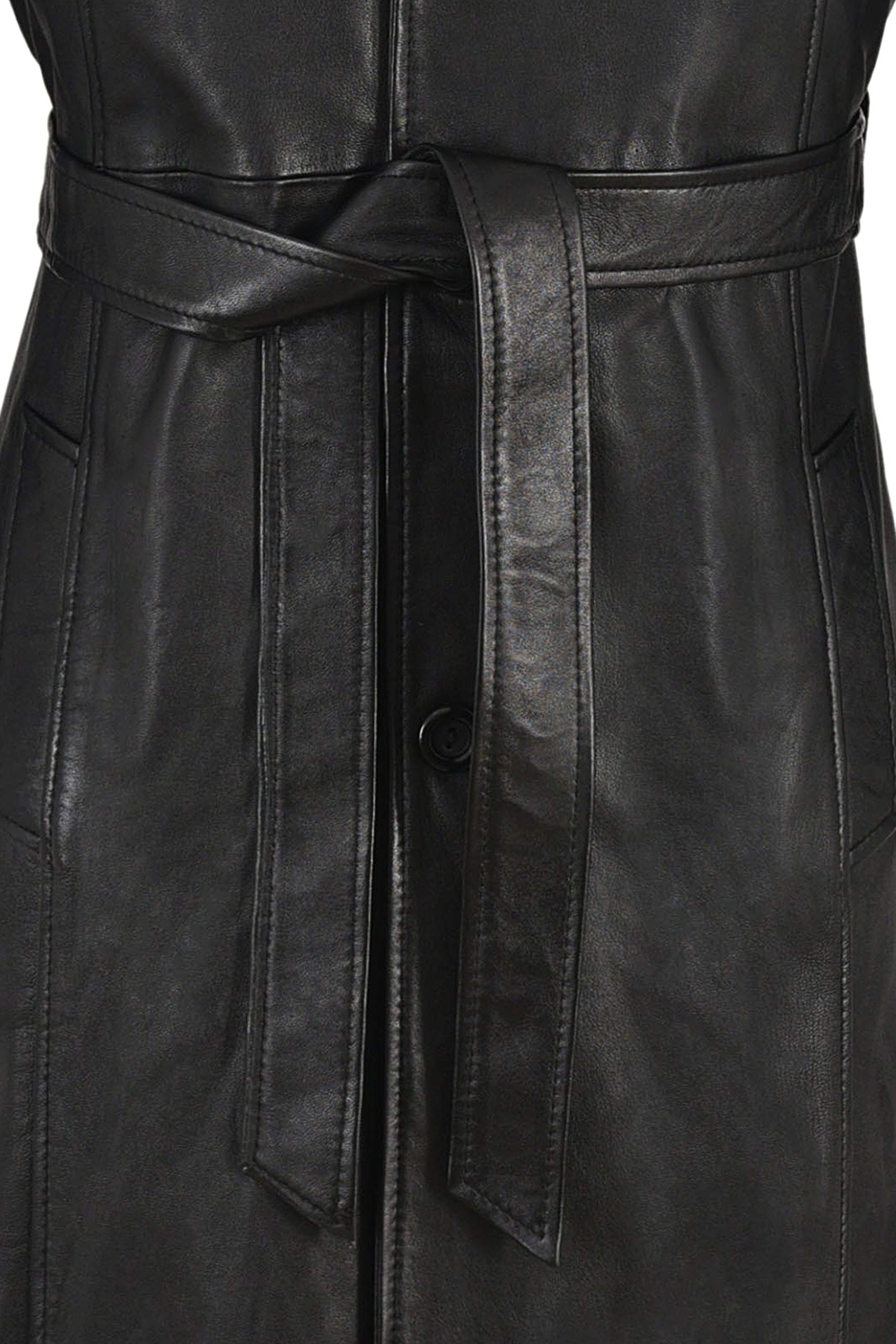 Premium Wesley Snipes Blade Movie Replica Men's Real Nappa Leather Jacket - Full Length Black Coat for Cosplay, Halloween & Fashion Outfits