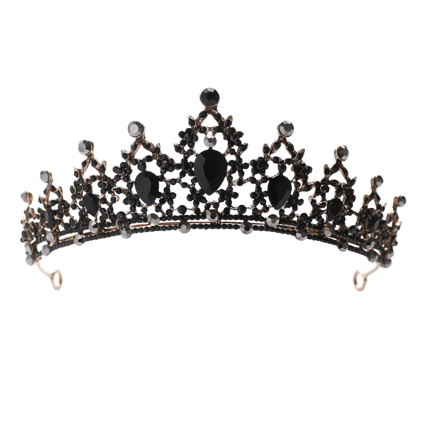 FORSEVEN Rhinestone Headband - Elegant Crystal Tiara for Women, Bridal Wedding Hair Accessories, Birthday Party Headpiece (Perfect for Bridal Showers, Prom, Pageants & Special Occasions)