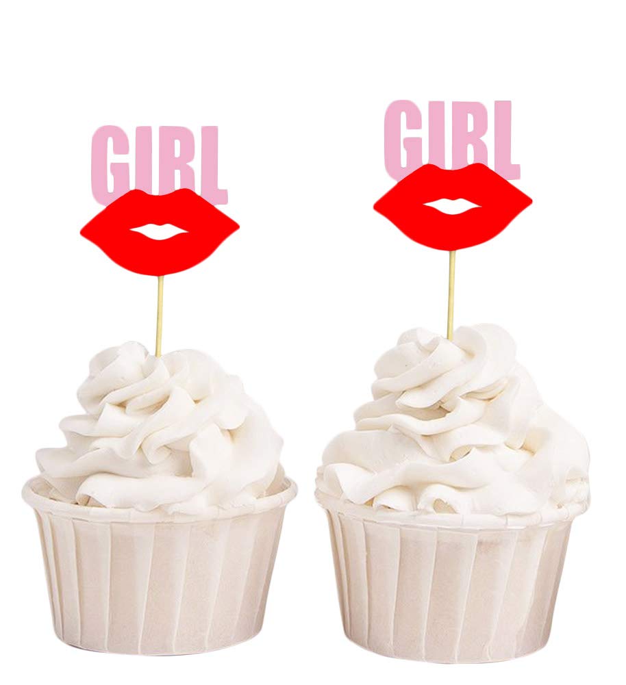 Baby Shower Cupcake Toppers - 'It's a Girl' Gender Reveal Party Decorations (40-Pack) | Perfect for Baby Showers, Gender Reveal Parties & Dessert Decorations