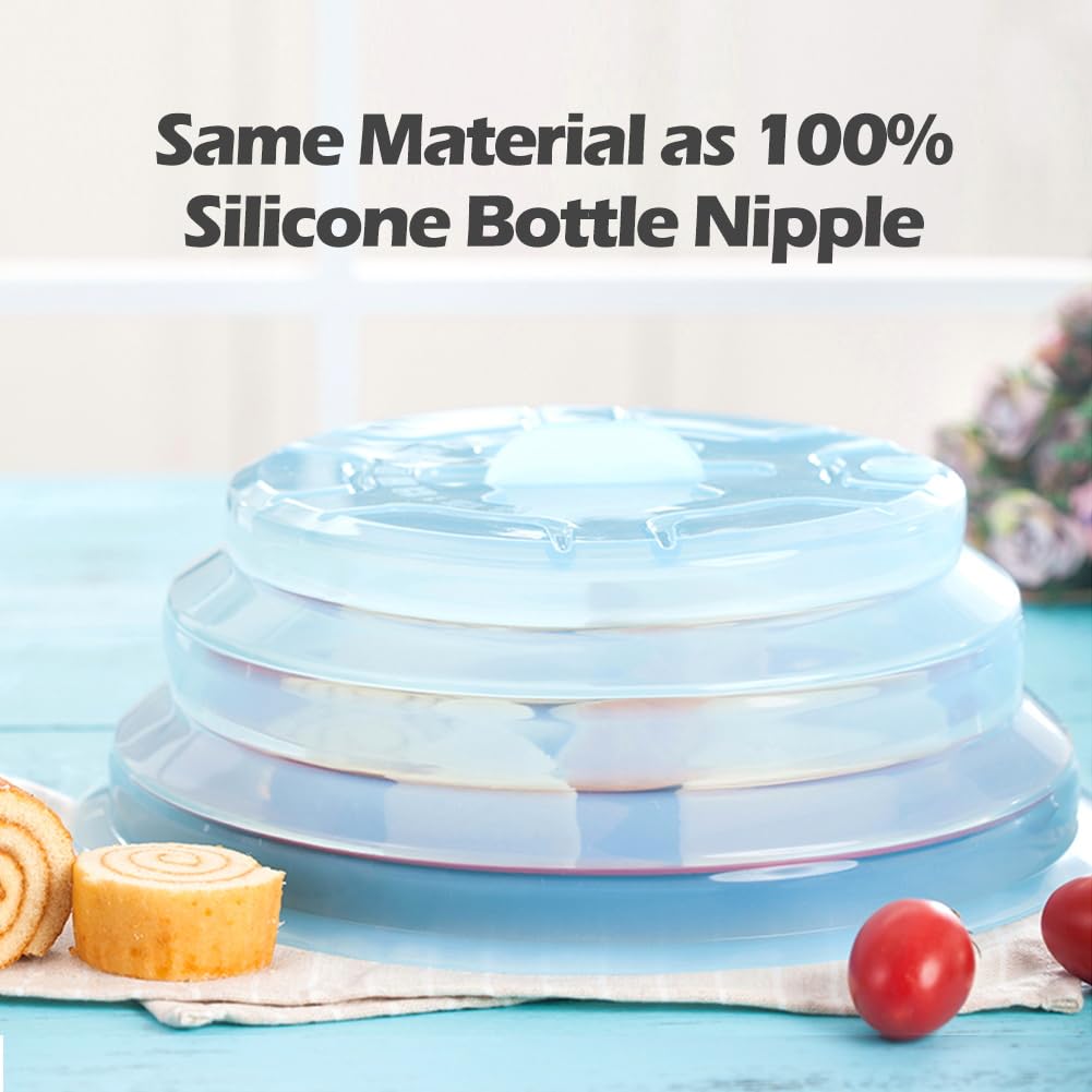 2-in-1 Silicone Food Storage Covers & Microwave Place Mats - Heat Resistant, Non-Slip Kitchen Accessories for Cooking, Serving & Food Prep - Perfect as Silicone Trivets, Pot Holders & Drying Covers