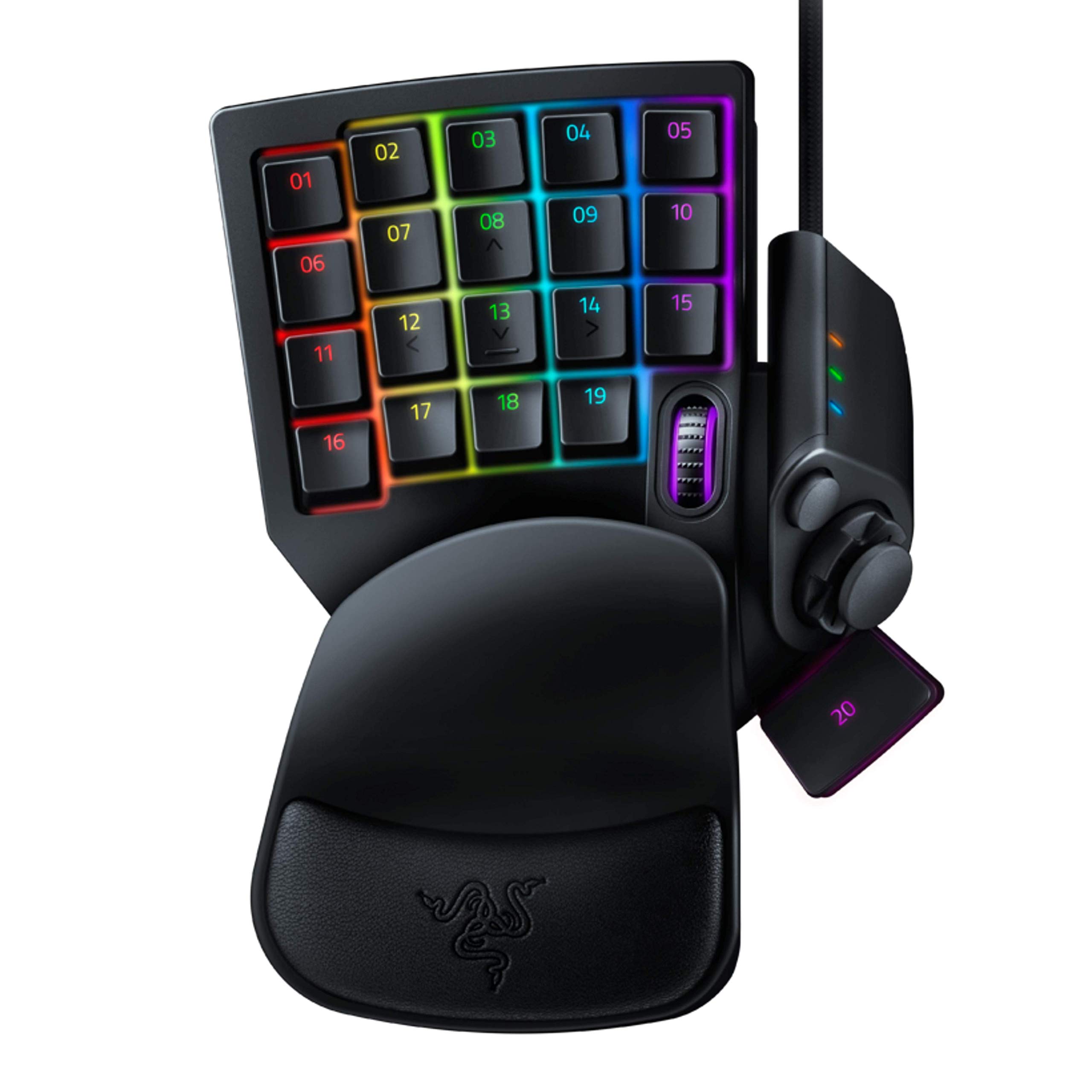 Razer Tartarus v2 Mechanical Gaming Keypad & Razer Gigantus v2 Cloth Mouse Pad (Medium) Bundle - Perfect for PC Gaming, MMO, and Esports Enthusiasts
