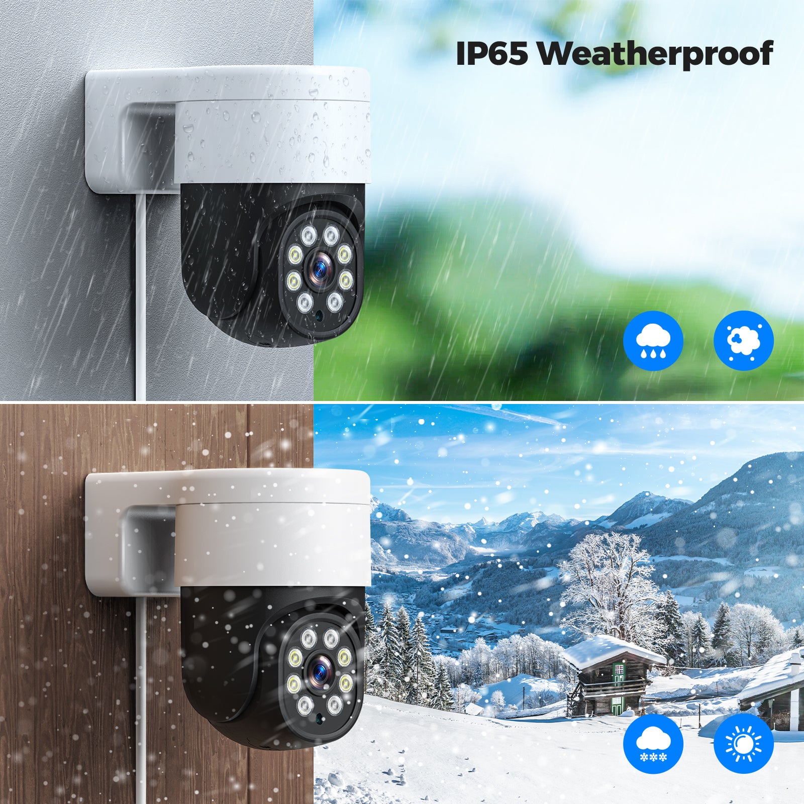 Campark SC45 4K PoE Security Camera System - 8MP Wired Outdoor IP Camera with Color Night Vision, Spotlight & Siren, Motion Tracking - Ideal for Home, Business & Property Surveillance