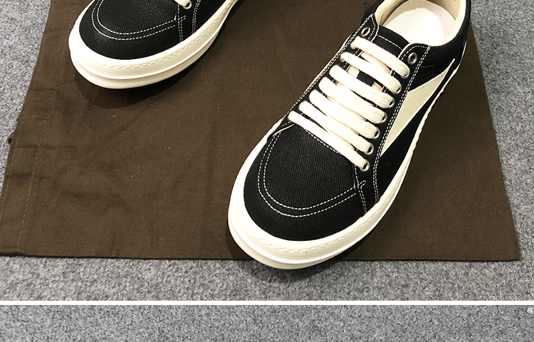 Rick Owens RO 22SS Correct Edition Dark Suede Leather Low Top Sneakers - Men's Luxury Streetwear Shoes for Casual Wear & Fashion Outfits