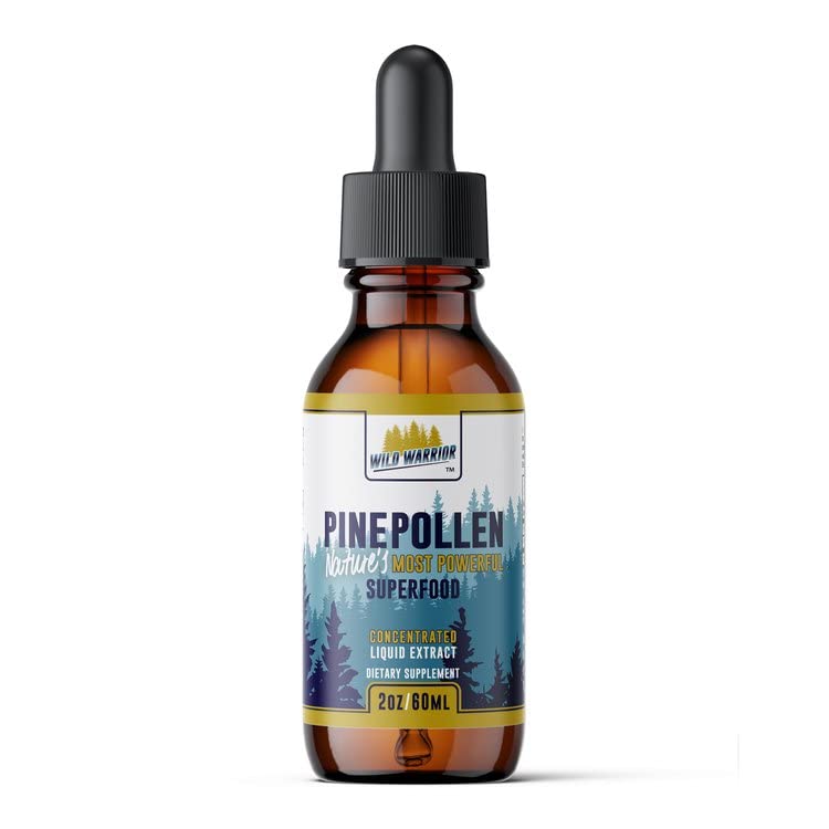 Pine Pollen Tincture 1000mg Liquid Extract (2 fl oz) - Vegan, Gluten Free, Non-GMO Superfood Supplement with Vitamins & Minerals | Boost Energy, Support Immunity & Enhance Wellness - Perfect for Daily Health Routine & Active Lifestyle