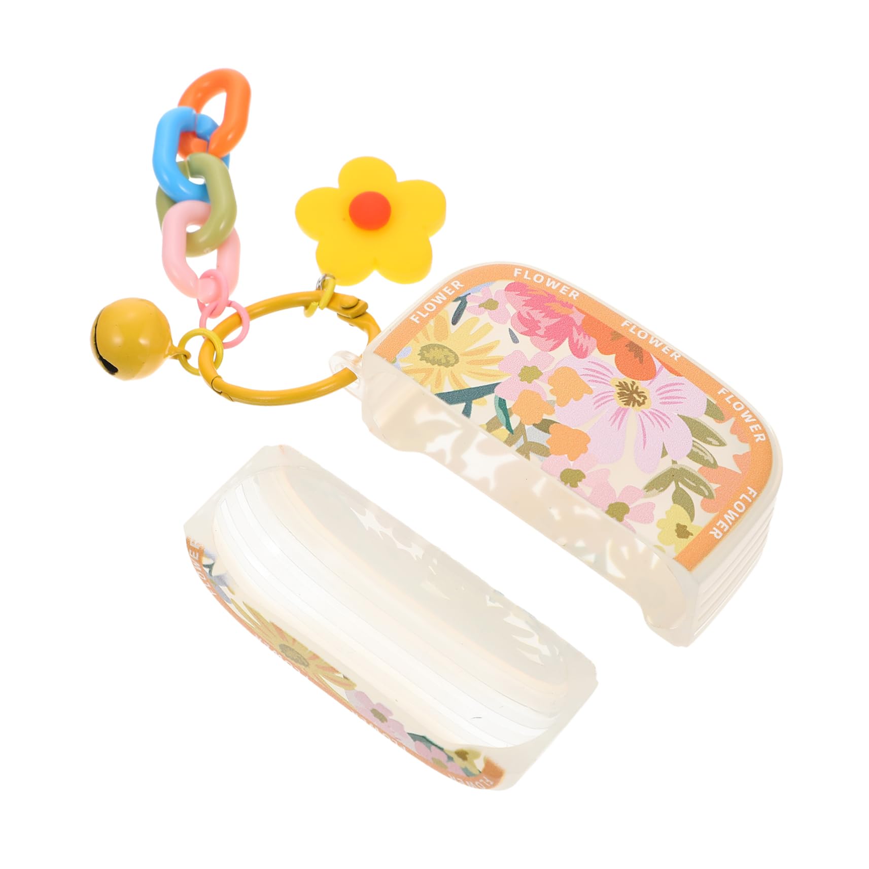 Angoily Wireless Earbuds Case - Portable Protective Cover for AirPods & Bluetooth Headphones (Floral Design) - Perfect for Travel, Gym & Daily Commute