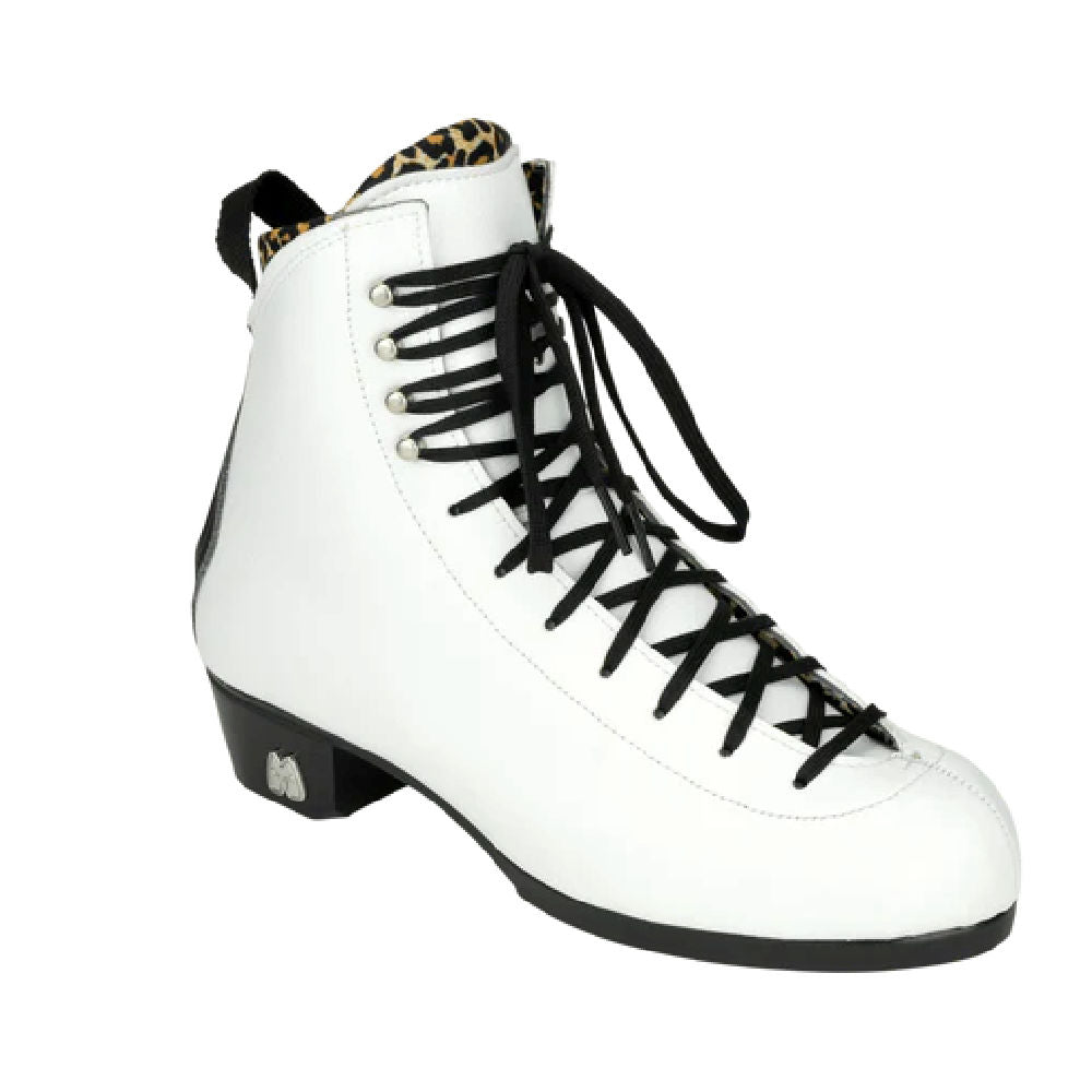 Moxi Jack 2 Vegan White Roller Skate Boot - Premium Vegan Leather Quad Skates for Women & Men - Perfect for Artistic Skating, Roller Derby & Outdoor Rink Fun