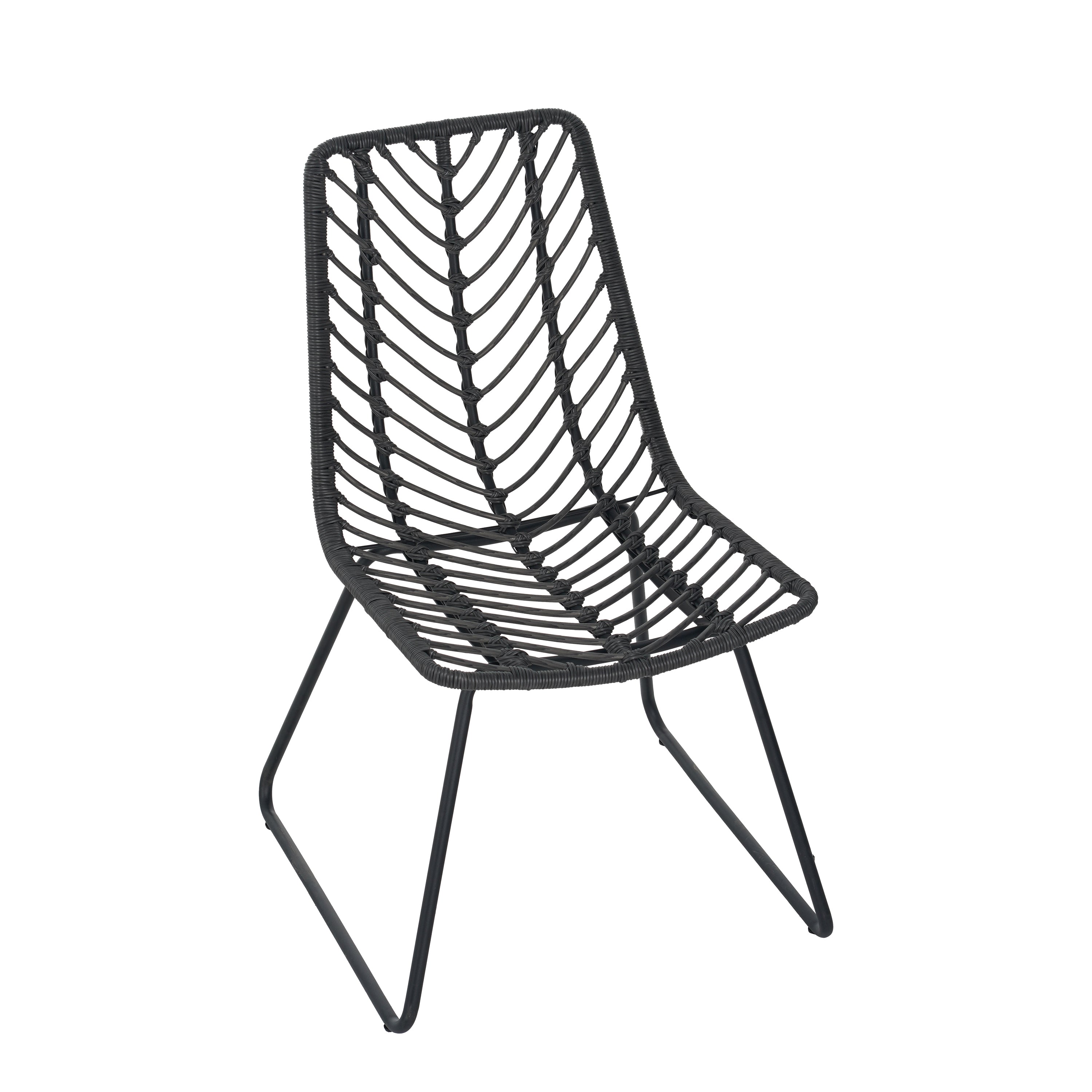 DEJA CHAIR Set of 2 with Cushions - Modern Gray Accent Chairs for Living Room, Bedroom, or Office - Comfortable Lounge Seating for Home Decor