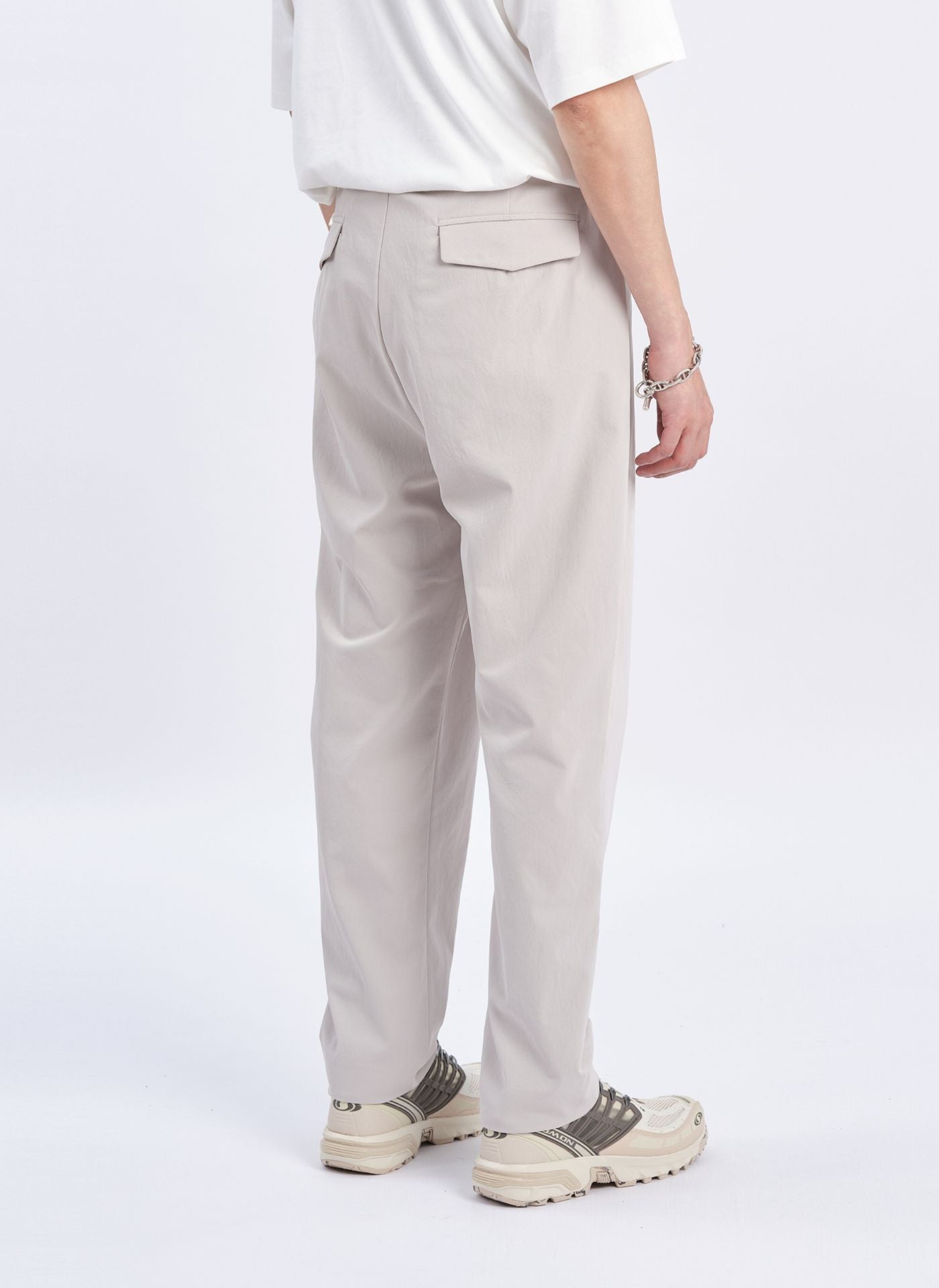 Premium Cotton Touch Solotex Ankle-Length Relaxed Tapered Pants (Size 10) - Comfortable Casual Wear for Office & Lounge