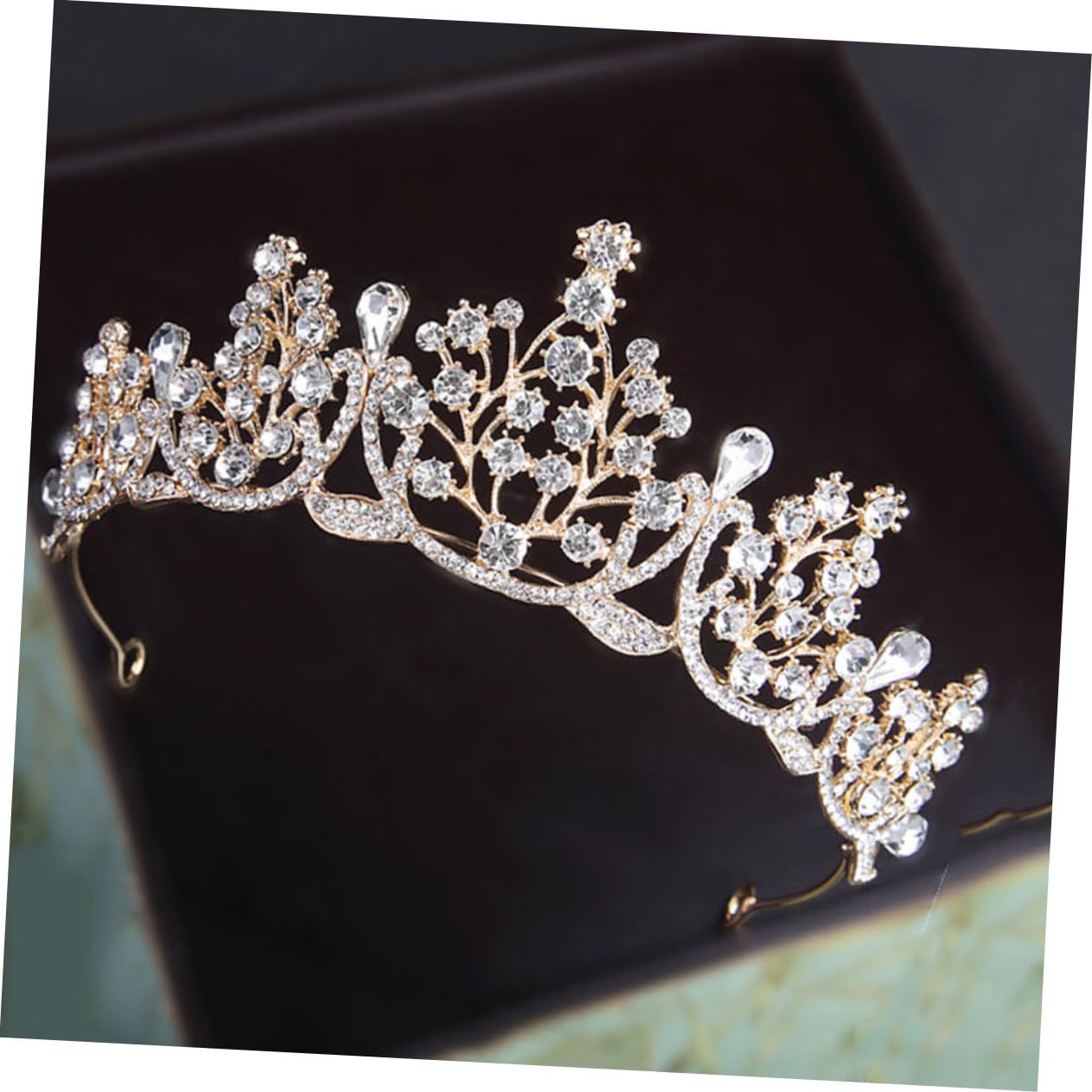 Beaupretty Rhinestone Bridal Headpiece Crown - Sparkling Hair Accessories for Weddings, Prom, Pageants & Special Occasions