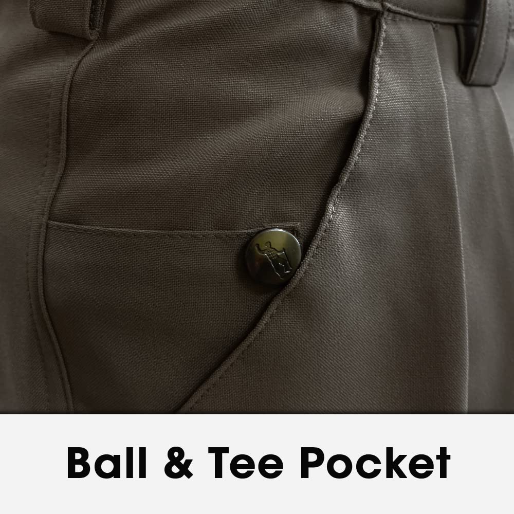Premium Charcoal Microfiber Plus Fours for Men - Comfortable & Stylish Golf Pants for Outdoor Sports & Casual Wear