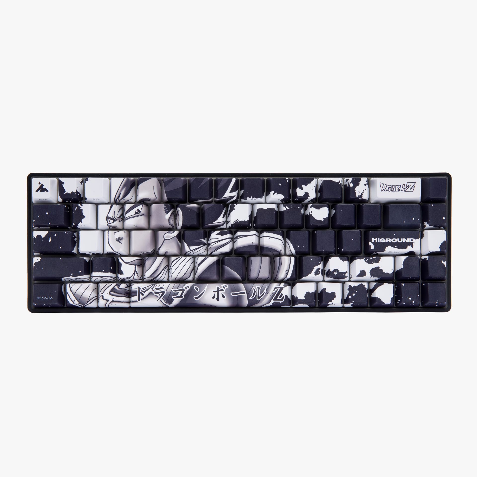 DBZ x HG Basecamp 65 Mechanical Keyboard - Vegeta Themed Custom Gaming Keyboard with RGB Backlight | Perfect for Anime Fans, Gamers & Typists