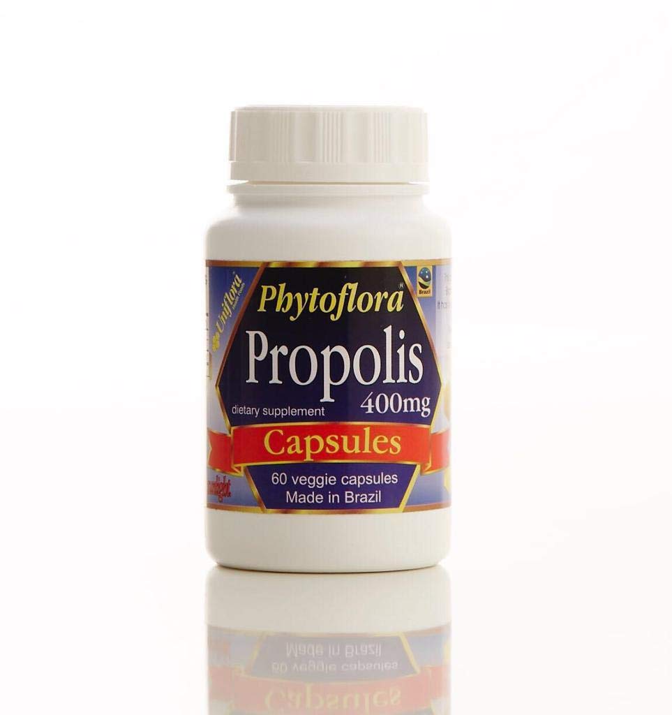 PHYTOFLORA Brazilian Green Bee Propolis Capsules 400mg - 60 Capsules (5 Bottles) | Immune Support & Antioxidant Supplement | Daily Wellness & Natural Defense Boost