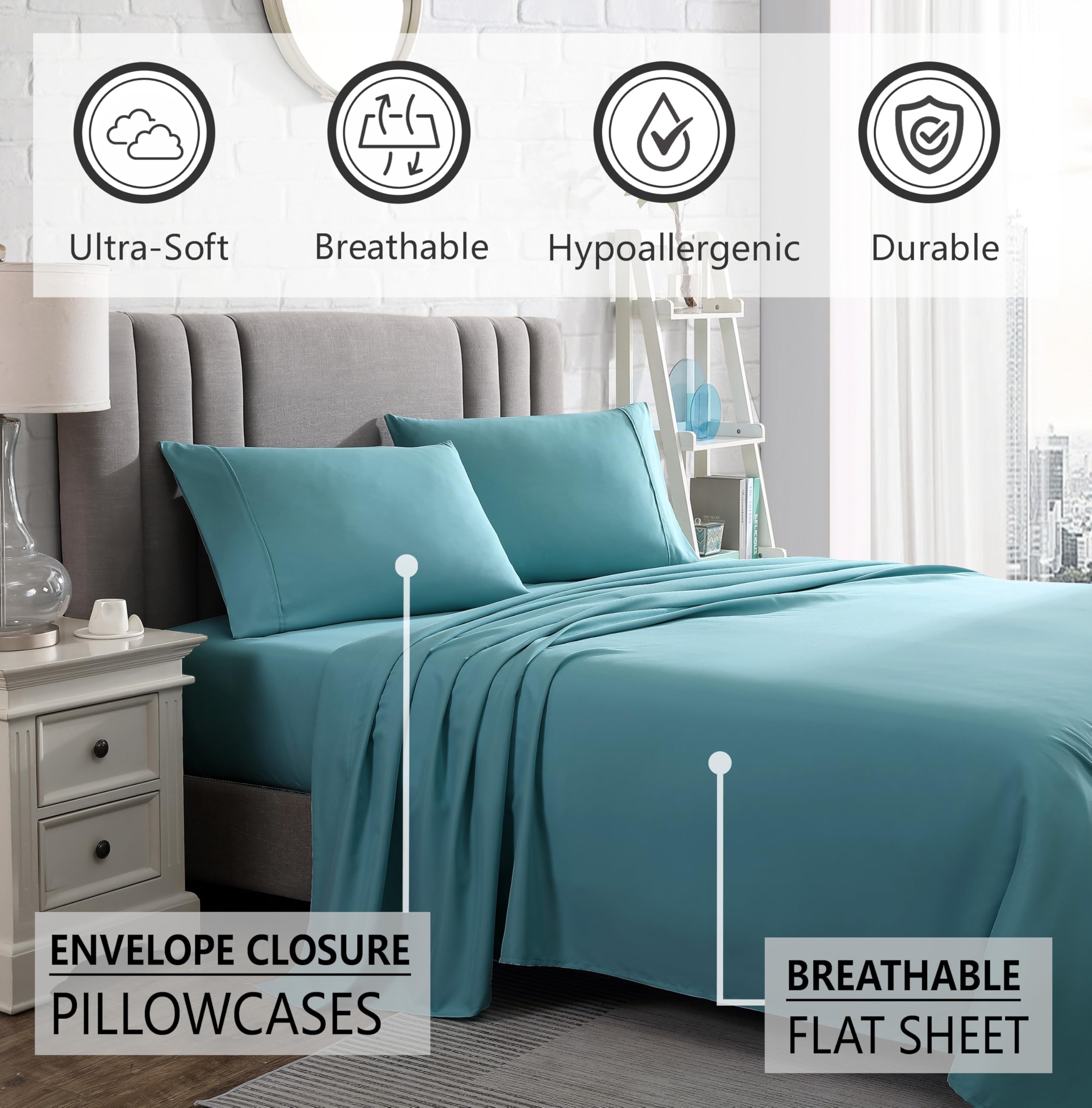 Premium King Size Sheet Set - 16