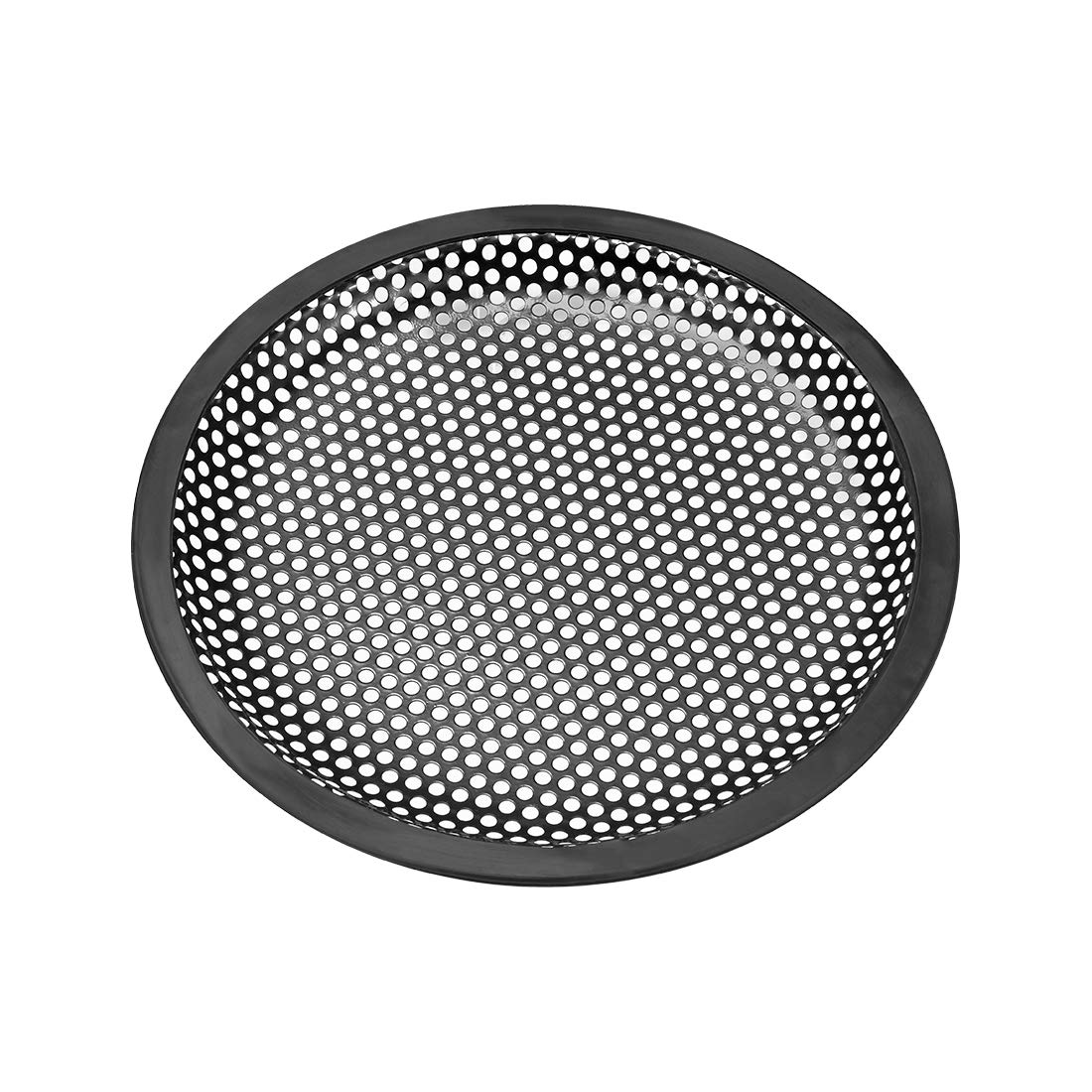 uxcell 2-Pack 10 Inch Speaker Waffle Grill Metal Mesh Subwoofer Guard Cover with Clips & Screws - Durable Protection for Car Audio, Home Theater, and DJ Equipment