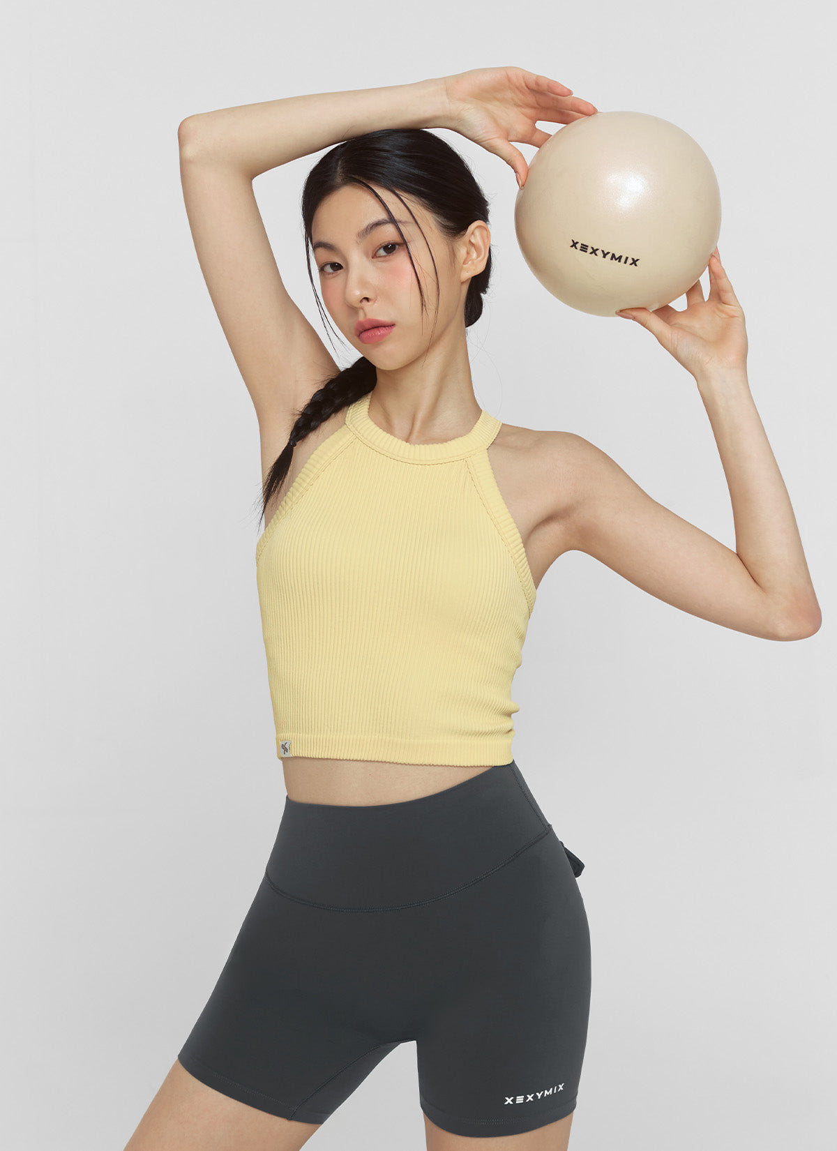 Stylish Ribbed Seamless Halter Neck Crop Top for Women | Trendy Summer Fashion | Perfect for Beach, Party & Casual Outfits