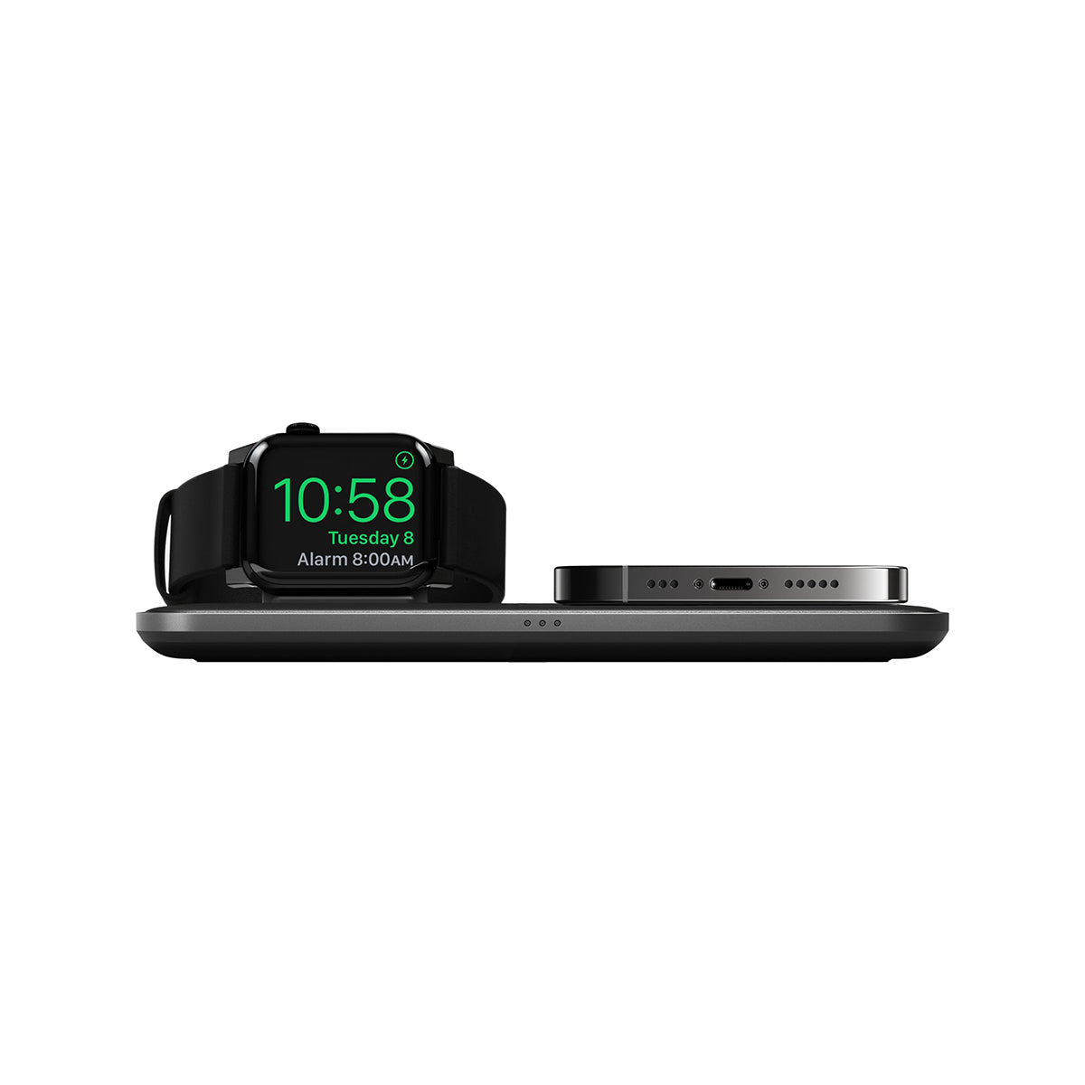 NOMAD Base Station for Apple Watch Edition V4 - Wireless Charging Stand for iPhone & Apple Watch - Perfect for Home, Office & Travel