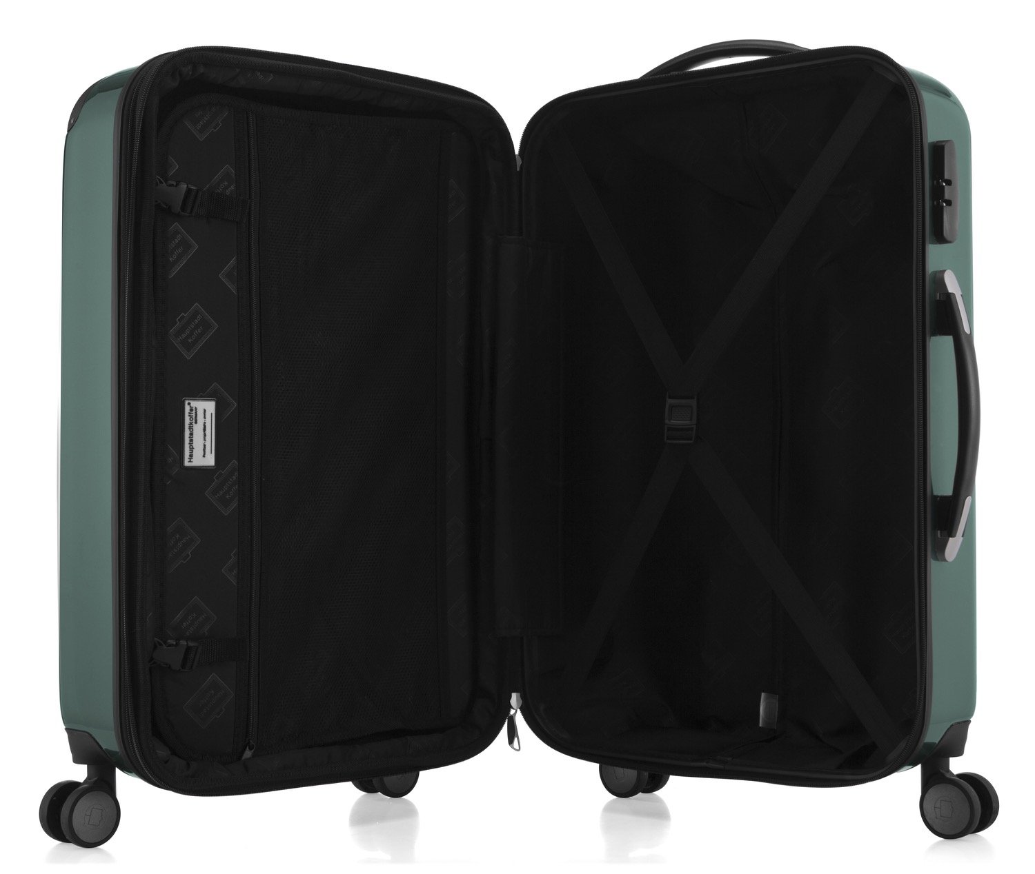 Premium Hauptstadtkoffer 3-Piece Luggage Set - Durable Dark Green Spinner Suitcase with TSA Lock | Perfect for International Travel & Business Trips