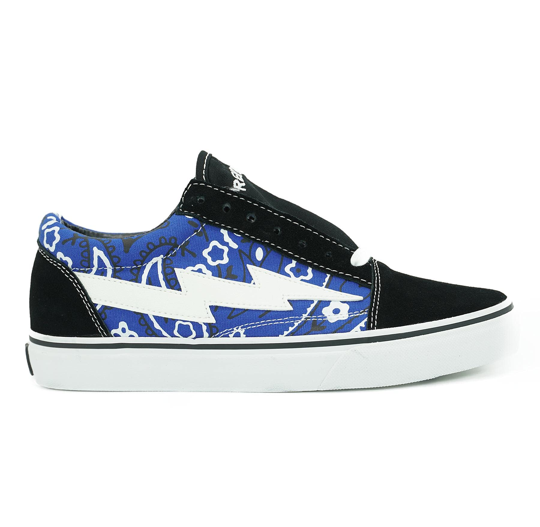 Revenge X Storm Blue Rag Canvas Sneakers - Old School Style Casual Shoes for Men & Women | Perfect for Streetwear, Skateboarding, and Everyday Fashion