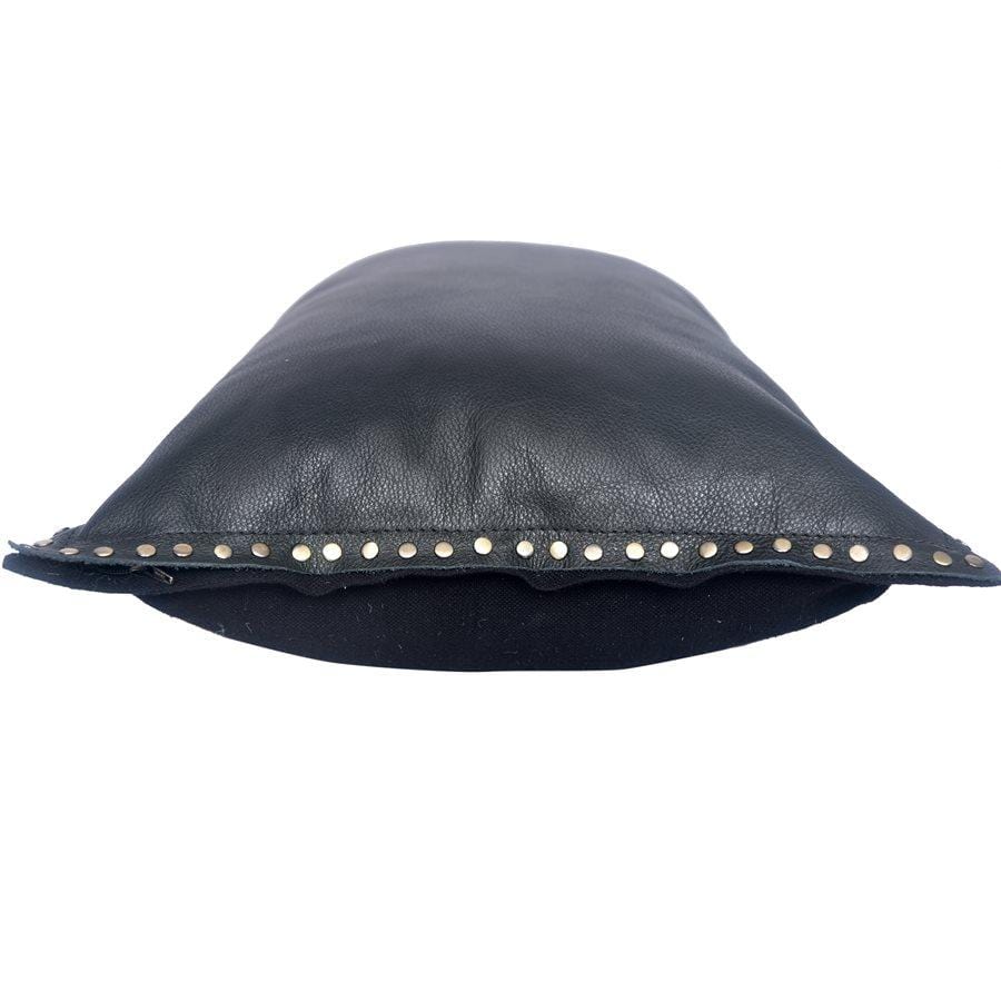 Genuine Midnight Black Eurosoft Studded Flanged Pillow - Luxury Bedding for Home, Office & Travel - Soft Support for Neck & Back Pain Relief