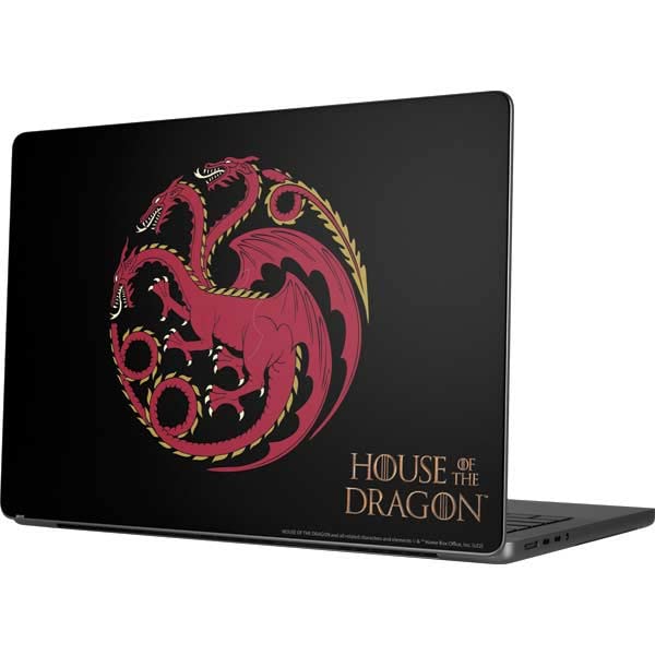 Skinit Officially Licensed Warner Bros Red Dragon Targaryen Sigil Decal Skin for MacBook Pro 14-inch (2021) | Premium Laptop Sticker for Game of Thrones Fans & Office Use
