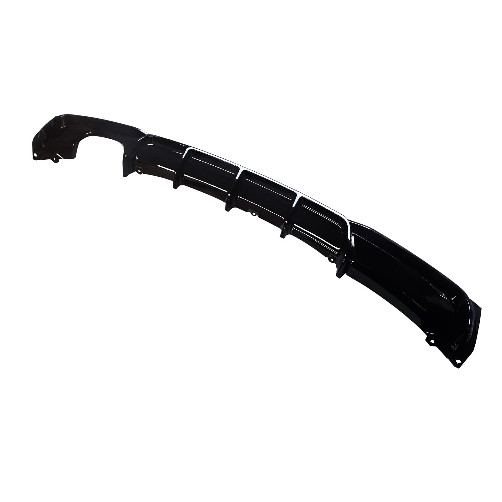 NINTE Gloss Black Rear Diffuser for 2012-2018 BMW 3 Series F30 F31 M Sport Bumper - Left Single Exhaust Bumper Lip | Enhances Sporty Look & Aerodynamics
