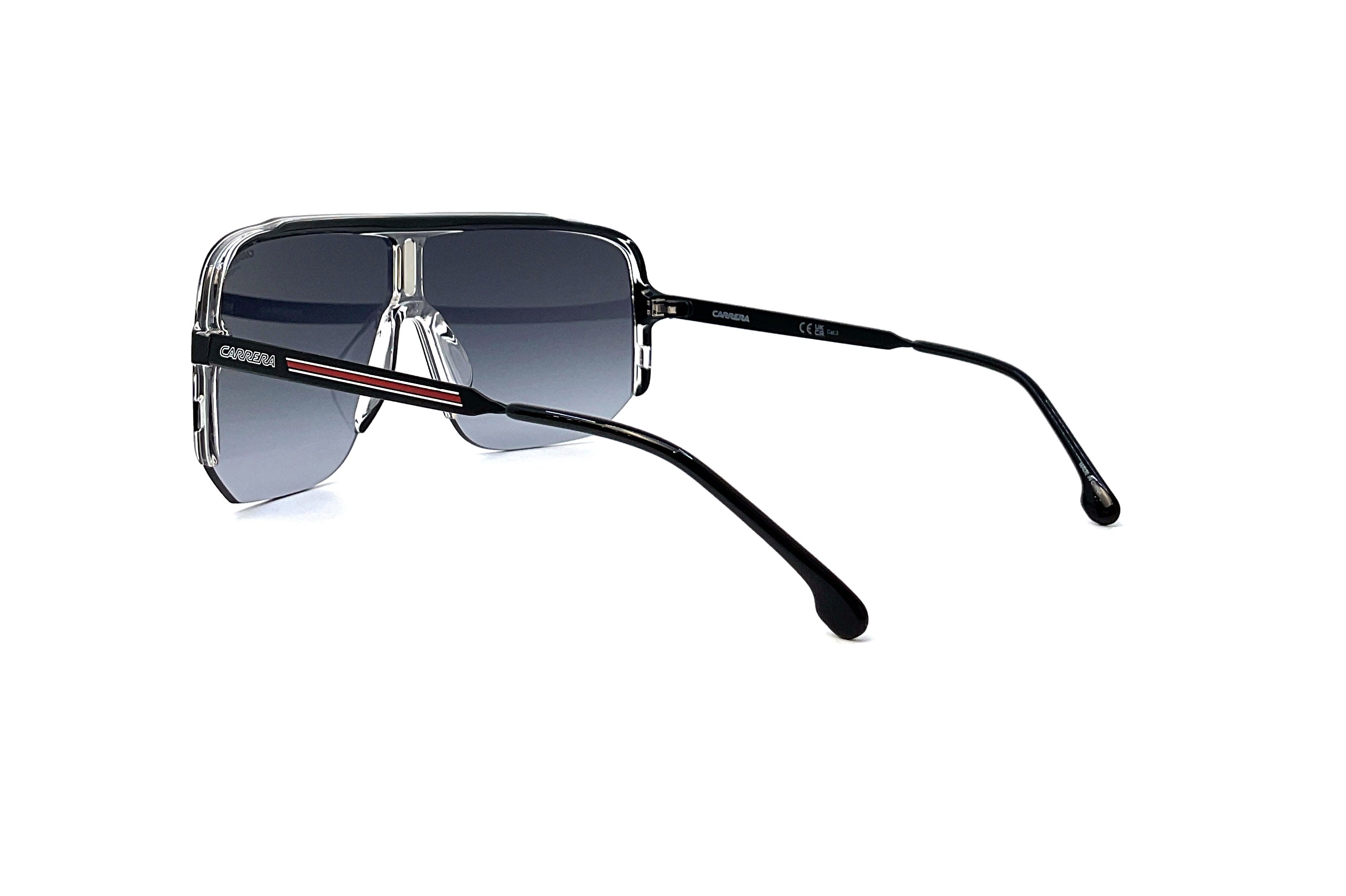 Carrera 1060/S Black Red Sunglasses - Polarized UV Protection for Men & Women - Perfect for Driving, Running, and Outdoor Sports