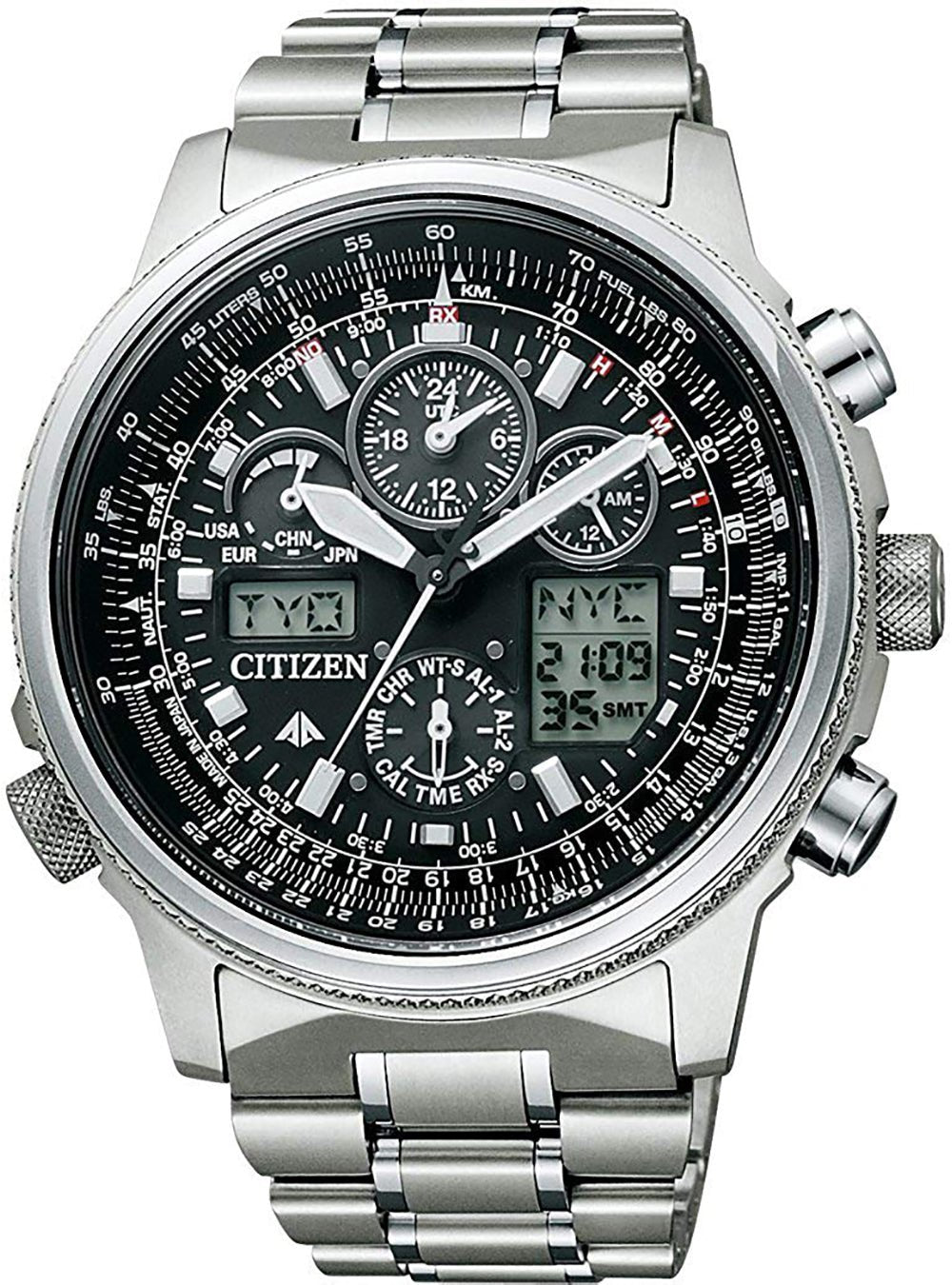 CITIZEN PROMASTER SKY PMV65-2271 Men's Eco-Drive Watch - Japanese Domestic Market (JDM) - Made in Japan - Perfect for Aviation Enthusiasts & Professional Pilots